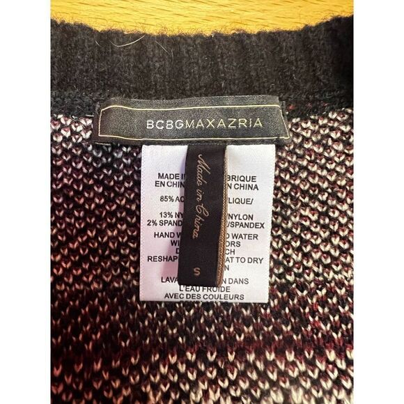 BCBG maxazria Aztec tribal southwestern long cardigan career cozy small - Picture 4 of 5